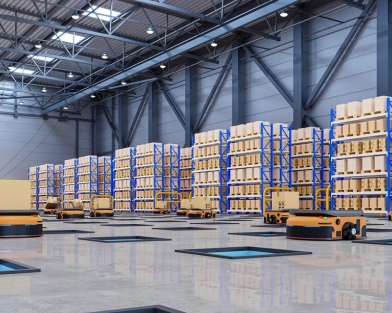 Picture of a tidy warehouse, noting how KPI's work their distribution business