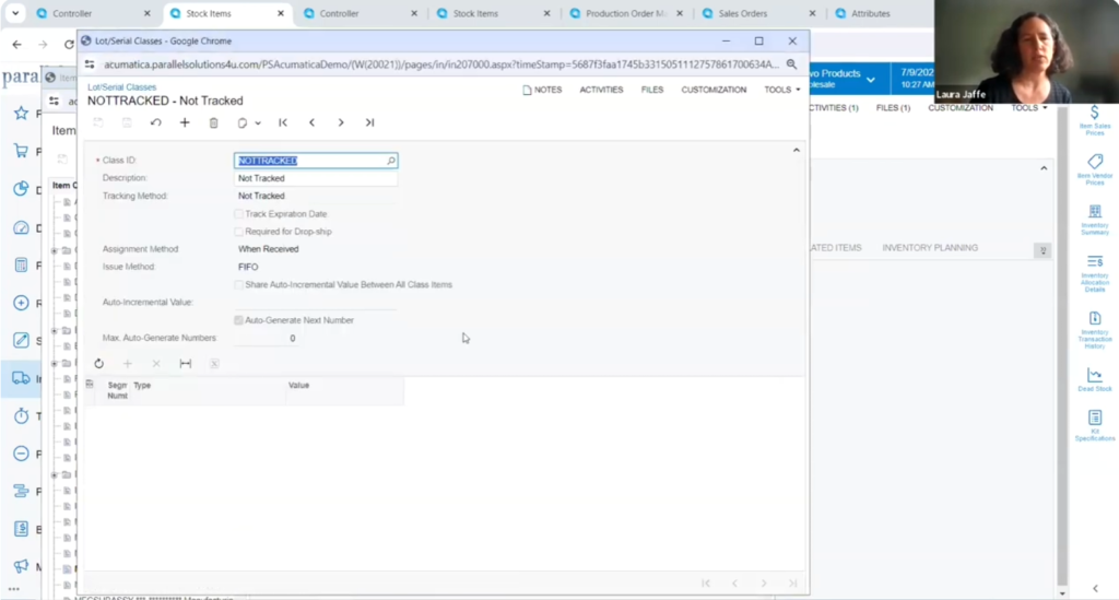 lot and serial tracking
