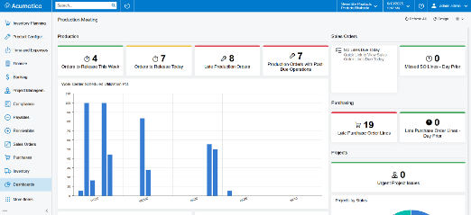 Acumatica Production Dashboard